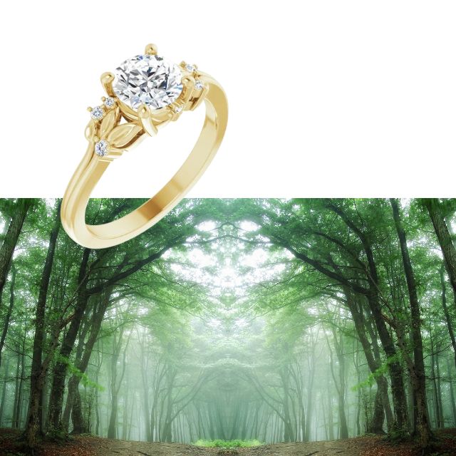 Nature style discount engagement rings