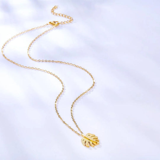 Monstera Leaf Necklace – Bold Botanical Style for All