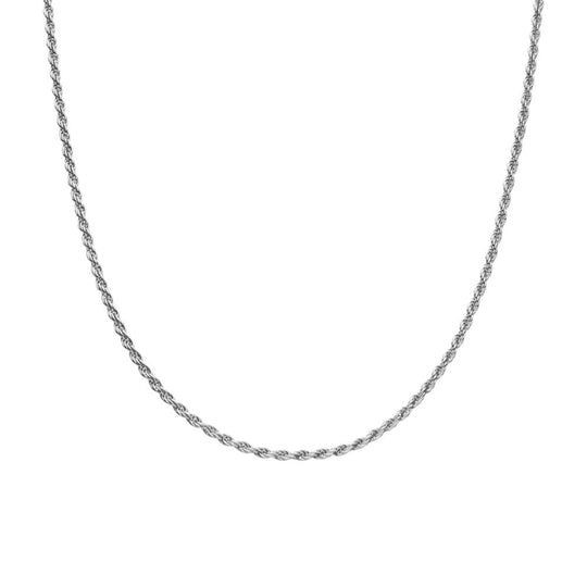 1.5mm Rope Chain – Italian Sterling Silver Necklace – 45cm & 55cm Lengths