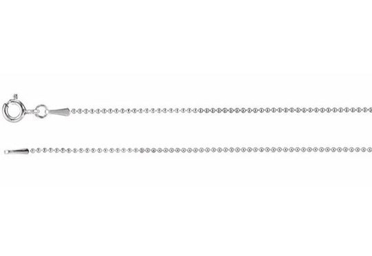 1mm Sterling Silver Bead Chain - 3 Lengths Available
