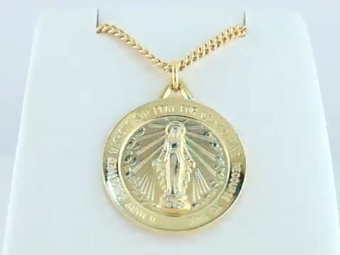25mm Miraculous 24K Gold-Plated Stainless Steel 60cm Necklace