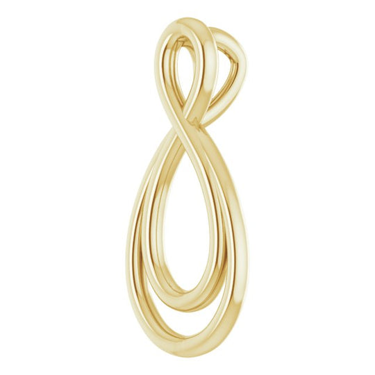 14K Gold Infinity Pendant