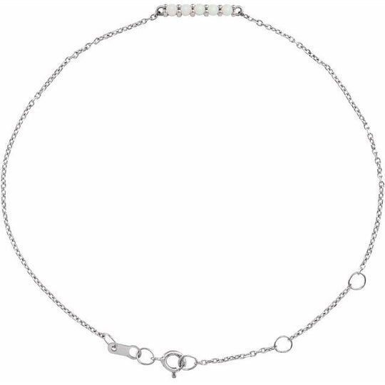 Ethiopian Opal Sterling Silver Bracelet