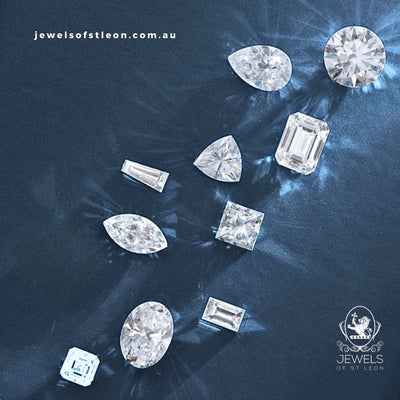 Natural Diamond Rings that are made from Conflict-Free mined diamonds. Available in a range of shapes and designs. Available from Jewels of St Leon Australia online Jewellery Store.