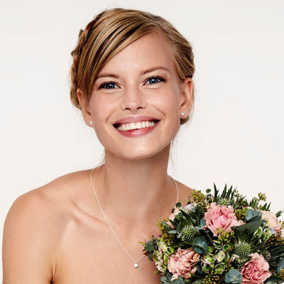 Our collection has various personalised jewellery pieces, including beautiful cufflinks for the gents, stunning "something blue" pieces for the bride, and elegant pearl, diamond, gold, and silver jewellery. 