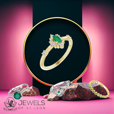 Our selection of Emerald gemstone rings for women and men are the perfect fashion accessory for all occasions. Shop with confidence online at Jewels of St Leon Australia.