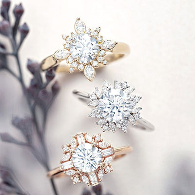 Halo Engagement Rings, are one of the regal engagament rings. Perfect for the bride who wants the fairytale ending with princess charming. Available from Jewels of St Leon Bridal Jewellery Australia