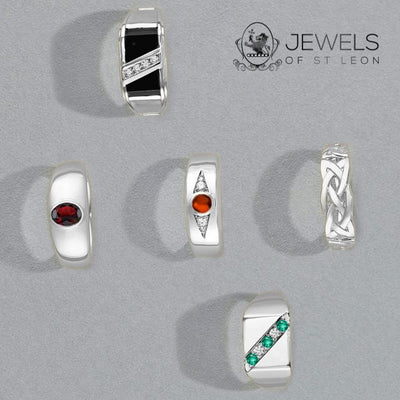 Men's Silver Rings - Available from Jewels of St Leon Australia Online Jewellery