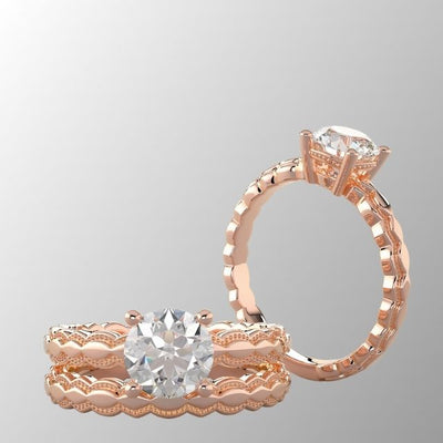 Explore our range of rose gold engagement rings. Select the style from solitaire, halo, art-deco and vintage-inspired designs.
