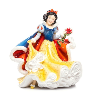A beautifully crafted figurine from the Snow White Collection, showcasing the Disney Princess. Handmade with fine china and decorated with exquisite detailing, this limited-edition piece embodies the charm and elegance of Snow White.