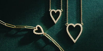 Indulge in luxury with our Women's Diamond Necklaces collection. Featured are three heart-shaped diamond necklaces, each radiating elegance and charm. From natural to lab-grown diamonds, find your perfect adornment here.