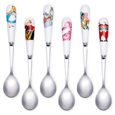 Disney Collectible Spoons – fine bone china featuring Princesses, Frozen characters, Alice in Wonderland, and Disney 100 designs.