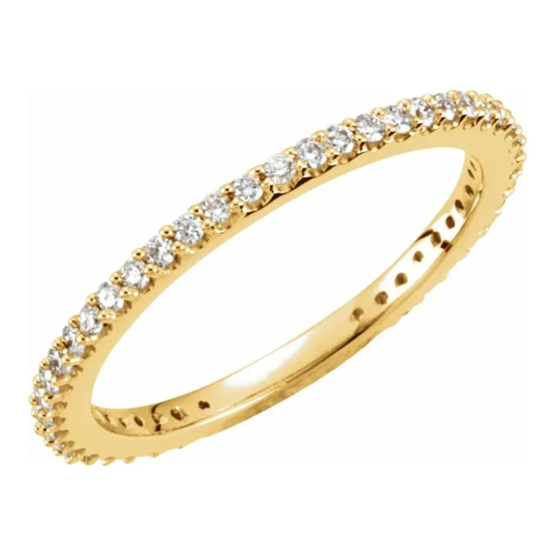 0.33ctw Natural Diamond Accented Stackable Band in 14kt in Yellow, White or Rose Gold