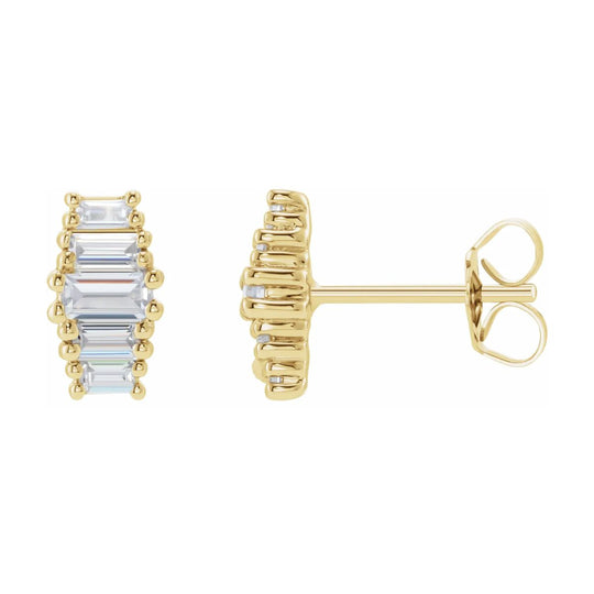 0.50CTW Lab-Grown Diamond Earrings in 14ct Yellow or White Gold