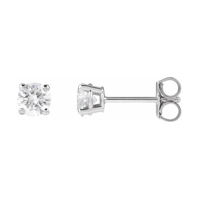 0.50CTW Lab-Grown Diamond Solitaire Earrings in 14K Gold.