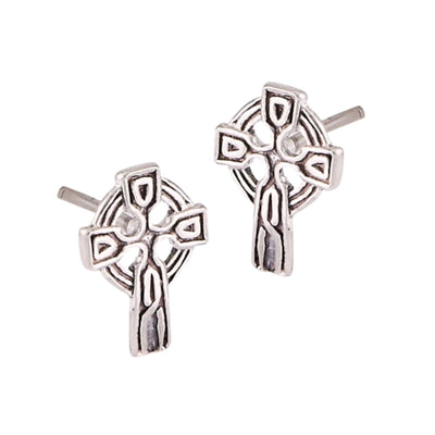 The Celtic Cross is not just fashionable, but also represents strength, knowledge and help with life's ups and downs. These 10mm stud earrings are a great accessory for work and play, day or night. Made from 925 sterling silver stud earrings are a stunning part of our Essential Silver Collection and are ideal for any jewellery collection.