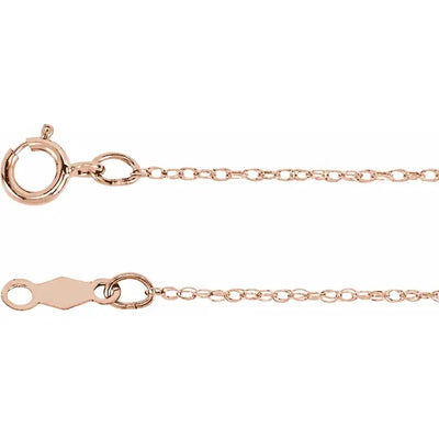 The 0.75mm rope chain bracelet in 14K Rose Gold - is the perfect addition to your collection of fine and dainty chains. It is designed to be worn by itself or stacked with your other favourite bracelets.