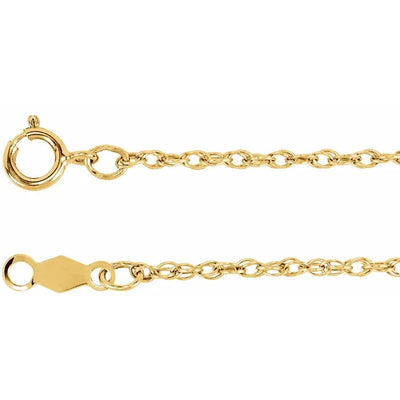 The 1.25mm Rope Chain Bracelet in 14K Yellow Gold - is the perfect addition to your collection of fine chain bracelets. It is designed to be worn by itself or stacked with your other favourite bracelets.