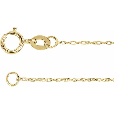 1mm Rope Chain Bracelet in 14K Gold (NEW RELEASE)