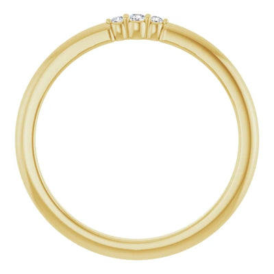 Introducing our dainty 3-Stone Natural Diamond Stackable Ring. Crafted from 14kt Yellow Gold, this ring is ideal for creating a curated ring stack or wearing it as a standalone ring. This diamond ring for women is the perfect fashion accessory for work, special occasions, or a night out on the town.