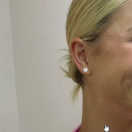 5mm Bright Finish Ball Stud Earrings in 14ct White Gold