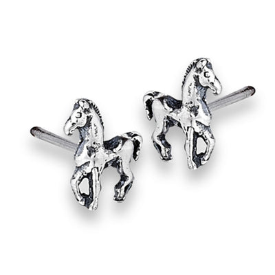 Our stunning 8mm Dancing Horse Earrings in 925 Sterling Silver are the perfect addition to any jewellery collection! These beautiful stud earrings feature a dancing horse design, making them the ideal gift for horse lovers of all ages. Whether you want to add to your earring stack or wear them as a standalone piece, these earrings will surely add to any outfit.