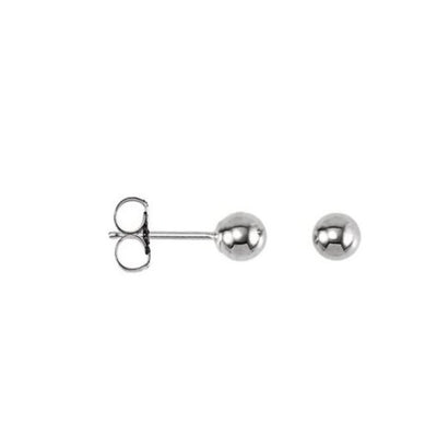 Our Petite Ball Sterling Silver Stud Earrings are a timeless addition to any jewellery collection. These stud earrings are available in 3mm and 4mm sizes, making them perfect for men and women of all ages.
