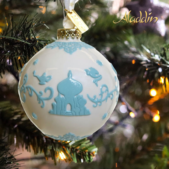Aladdin - Jasmine White Christmas Ornament