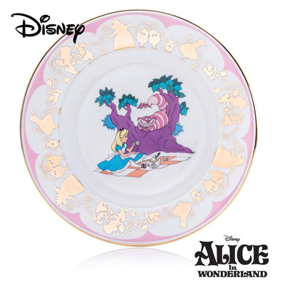 You may have noticed that I’m not all there myself! The perfect gift for a Cheshire Cat fan! This 6" stunning collector's plate is handmade and hand-decorated, made from fine bone china. Featuring the Cheshire Cat meeting Alice for the first time and finished with real gold highlights of character graphics from the movie. Elegantly gift boxed, this is a must own collectable for fans of Disney and Alice in Wonderland. Available from Jewels of St Leon Giftware.