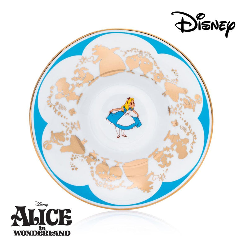 The most wonderful... is this beautiful Alice Saucer from the Cup and Saucer Set that is now available. The hand decorated imagery of Alice is wonderous enough but completed with 24K gold motifs of characters from the movie. Crafted from the finest bone china, available from Jewels of St Leon Jewellery, Giftware and Watches.