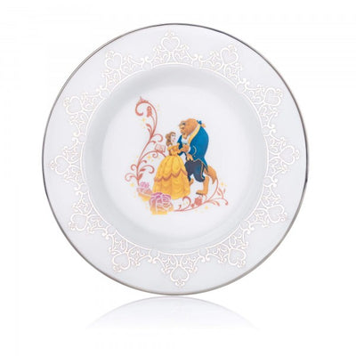 The stunning new Disney Princess Wedding Collection has arrived - This collector plate features Belle and Beast and has be handmade and hand decorated with genuine platinum touches. This new wedding set is ideal to co-ordinate with the existing Disney Princesses Collection. Available from Jewels of St Leon Australia.