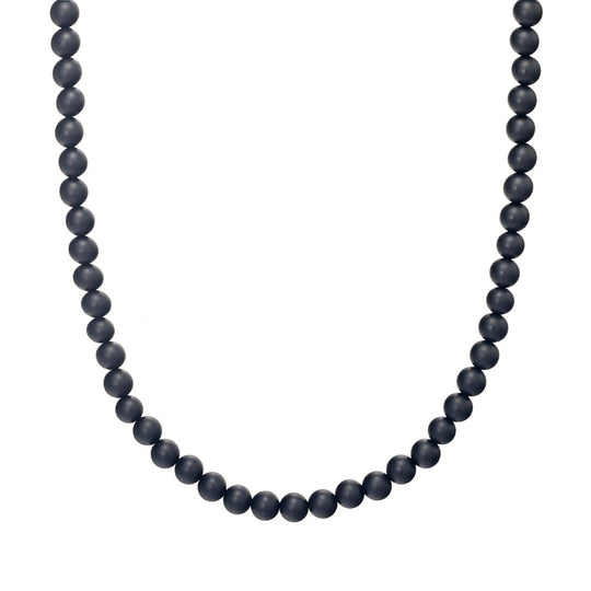Blaze Black Onyx Bead Necklace