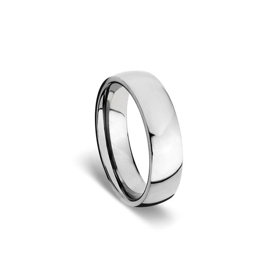 Silver Titanium Men's Ring