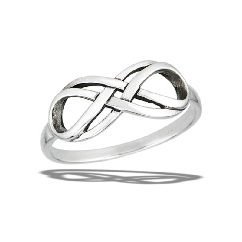 The Celtic Double Infinity Knot Ring in Sterling Silver - is a stunning piece of jewellery that embodies the idea of an eternal bond between two individuals. This beautiful ring is a meaningful symbol of love and commitment and a stylish accessory that can be worn every day or on special occasions.