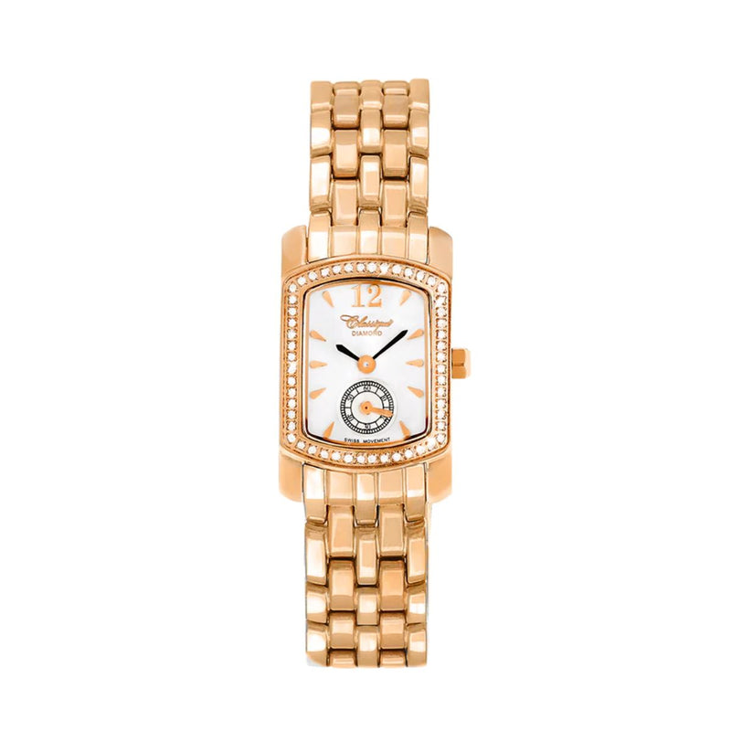 Elegant and beautiful, Lucille is the perfect occasion watch fitted with a Swiss Made Quartz Movement and a slim rectangular design. Available in Stainless Steel, Rose Gold or Two Tone.