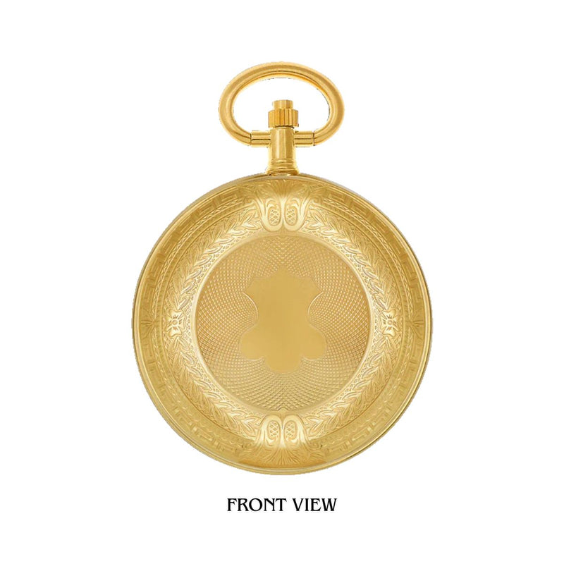 The Classique - Honour Gold Plated Pocket Watch, is the perfect accessory to commemorate and honour those special moments. This exquisite timepiece features a beautiful textured design with intricate details surrounding the case, which adds a touch of elegance to this classic piece. With scratch-resistant sapphire crystal glass, the Honour Pocket Watch can be passed down to become a family heirloom. Shop now at Jewels of St Leon Watches.