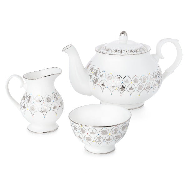 Princess tea party... From high tea to afternoon tea, feel like a princess with our collectors edition Princess Tea Party Set, featuring teapot, cream jug and sugar bowl with motifs of all the Disney Princesses. This is the matching set within the Disney100 Collectors Edition and has been made from the finest bone china and hand painted by a master artist with real platinum trim. Available from Jewels of St Leon Jewellery, Giftware and Watches Australia jewelsofstleon.com.au