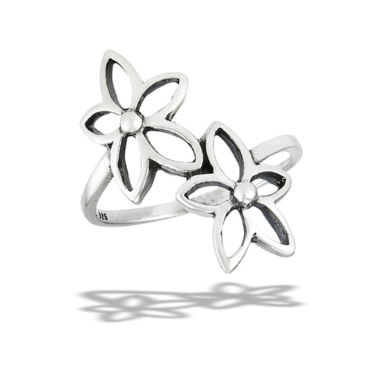 Dancing Flower Ring in Sterling Silver