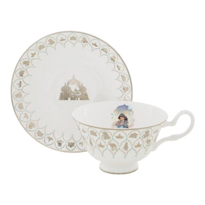 I like this magic! You will be captivated with Aladdin's Disney Princess Jasmine now available in Cup and Saucer Set celebrating Disney turning 100 years old. The hand decorated imagery of Aladdin and platinum motifs surrounding the rim features iconic characters such as Genie and Rajah from the beloved Aladdin animated movie. Available from Jewels of St Leon Jewellery, Giftware and Watches