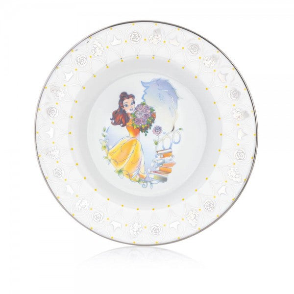 This stunning Disney100 Belle Plate is decorated with real platinum details to mark the occasion with beautiful motifs of classic imagery, such as the classic enchanted rose, an unforgettable part of the classic Beauty and the Beast movies. Along with this, in the middle of the plate is a gorgeous image of Belle, and if you look closely, you can see the number 100 weaved within the image. Buy Now from Jewels of St Leon Australia.