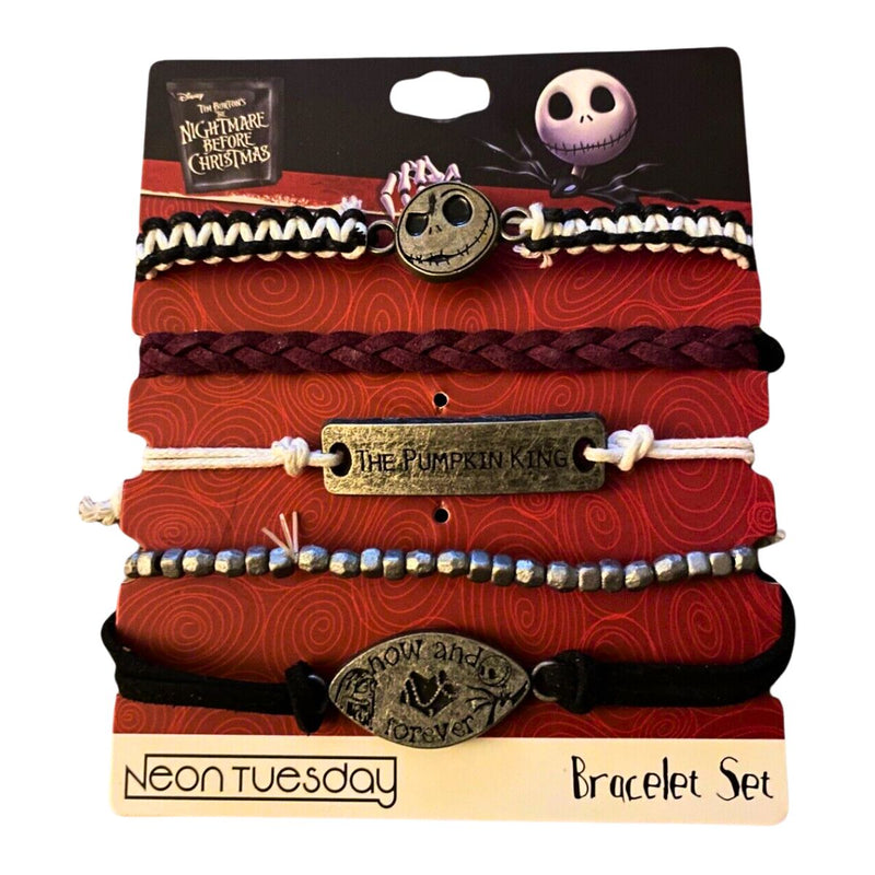 Embrace the Nightmare before Christmas and the magic of Disney with this five bracelet set. Part of the Disney Fashion Jewellery Collection. Shop Nightmare Before Christmas at Jewels of St Leon.