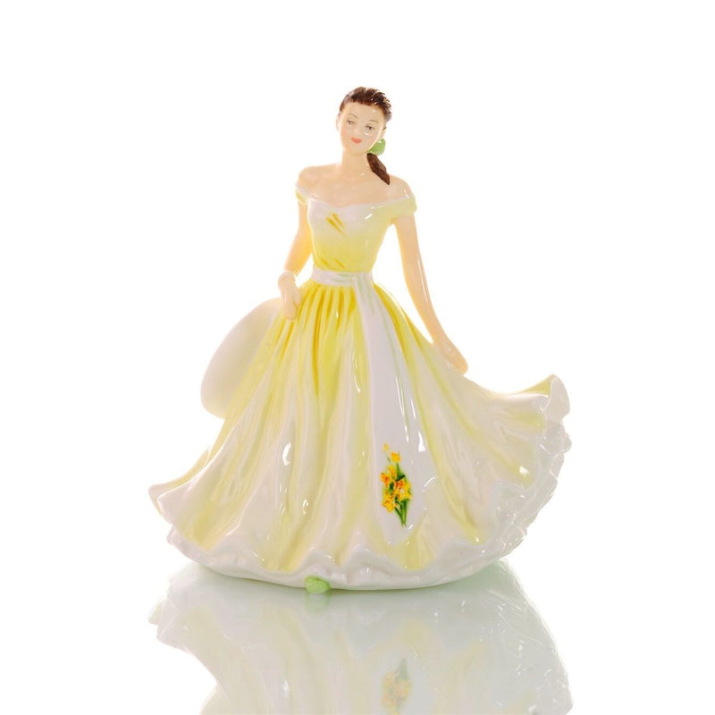 <p><span>The March Flower of the Month figurine is the vibrant Daffodil, a symbol for joy, happiness, and new beginnings. Not only is the Daffodil the birth flower for babies born in March, but it is also a celebration of the 10th wedding anniversary.</span></p> <p>&nbsp;</p>