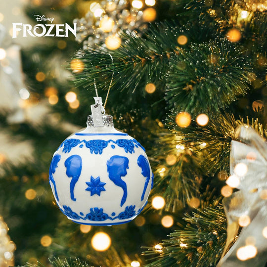 Sisters Forever - Anna and Elsa White Ornament from Frozen