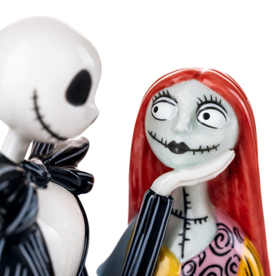 Close-up of Sally fine bone china figurine, hand-painted collectible from Disney’s Nightmare Before Christmas.