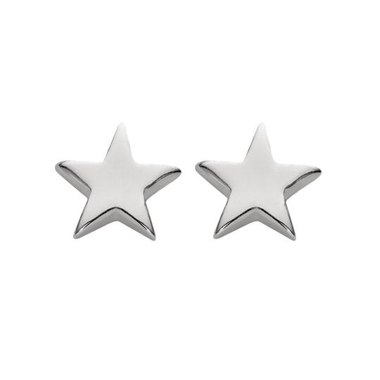 Kids Sterling Silver Childrens Star Stud Earrings