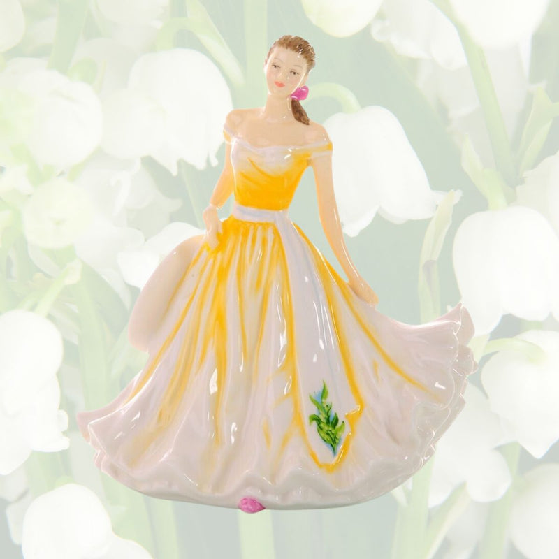 The May Flower of the Month petite figurine is the Lily of the Valley, a symbol of purity, joy, love, sincerity, happiness, and luck. Those who were born or are about to be born in May are sure to love this amazing statue.