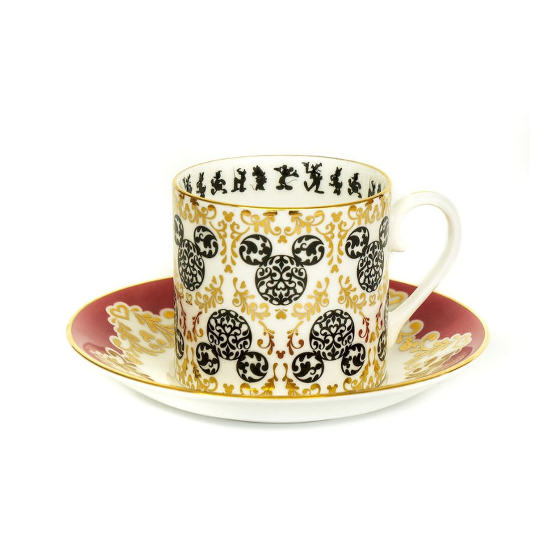 This beautiful Modern - Mickey Mouse Cup and Saucer Tea Set. Finished with iconic imagery of Mickey and his friends. Trimmed with 22kt Gold, this cup and saucer are hand painted. Made by the English Ladies Co and available from Jewels of St Leon.