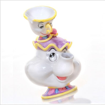 Invite the magic of Disney's Beauty and the Beast into your home with this delightful Mrs Potts and Chip Statue. This stunning figurine showcases two of the story's most beloved characters. This pair will bring a smile to any face and show the special bond between Chip and his mum.