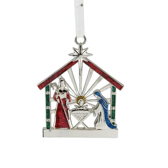Nativity Christmas Ornament – Holy Family Scene