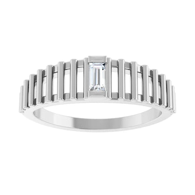 0.10ct Natural Diamond Solitaire Ring in 14kt White Gold